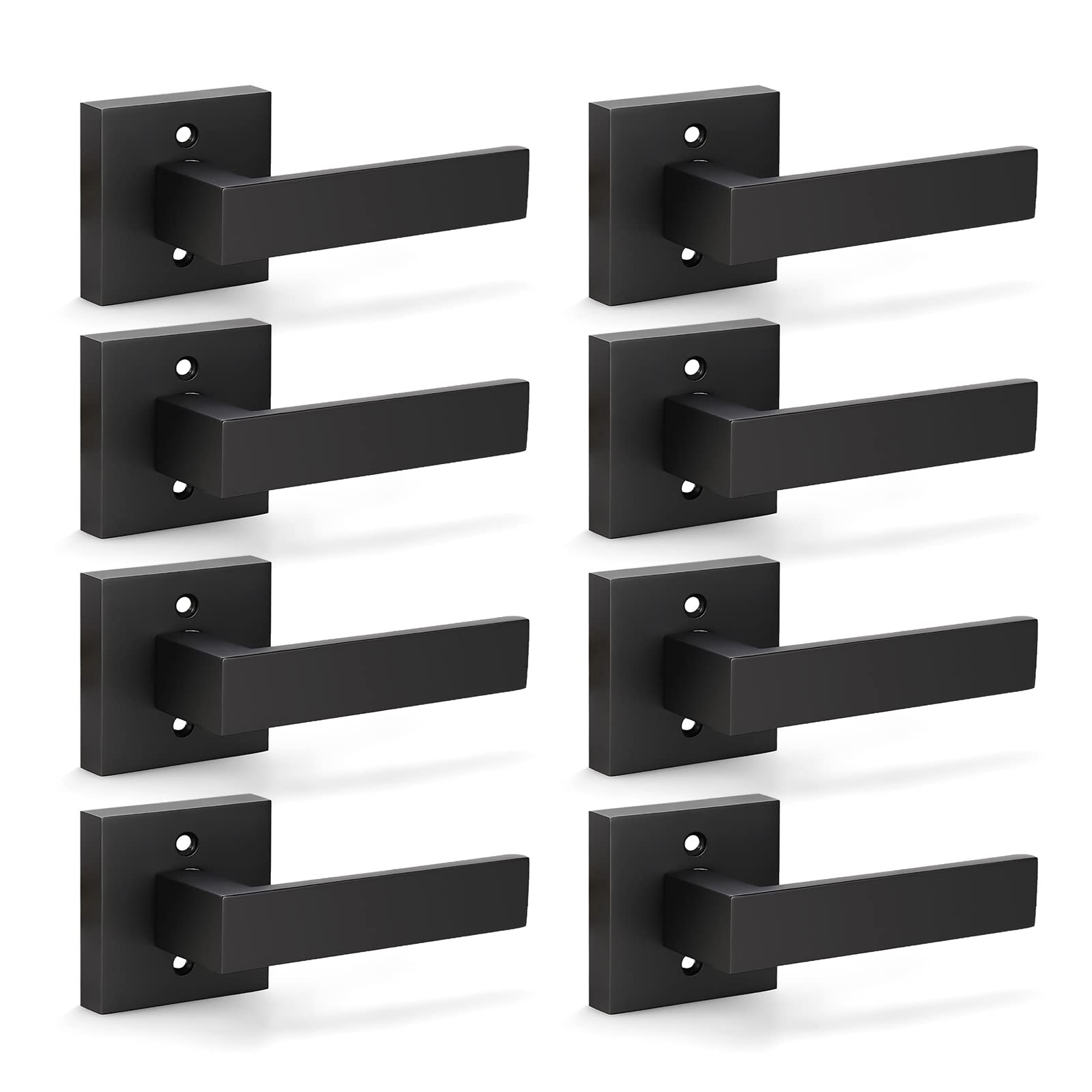 KNOBWELL Matte Black Dummy Door Handles - FREE SHIPPING -17 KNOBWELL Matte Black Dummy Door Handles - FREE SHIPPING -17