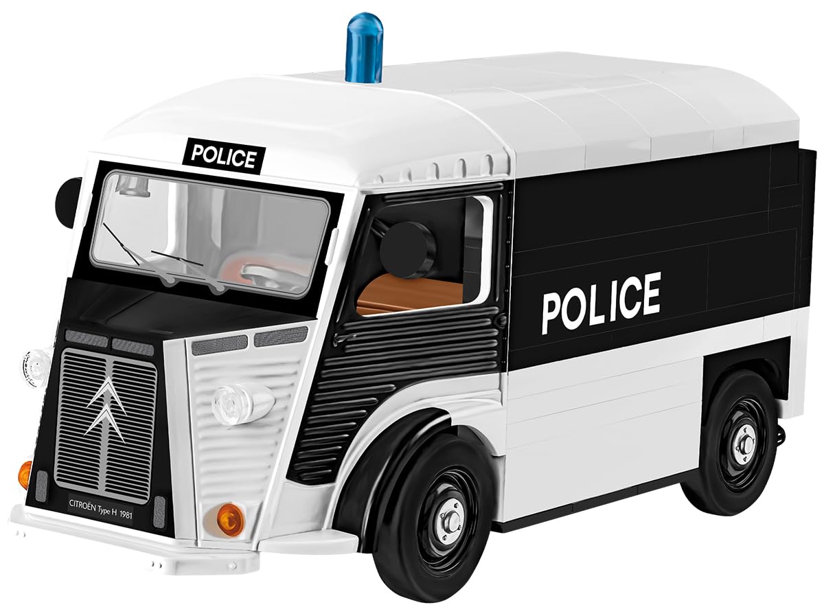 Citroën Type H (1947-1981) Police, 5.12 x 2.36 x 2.56 inches, Dunkelblau, Schwarz