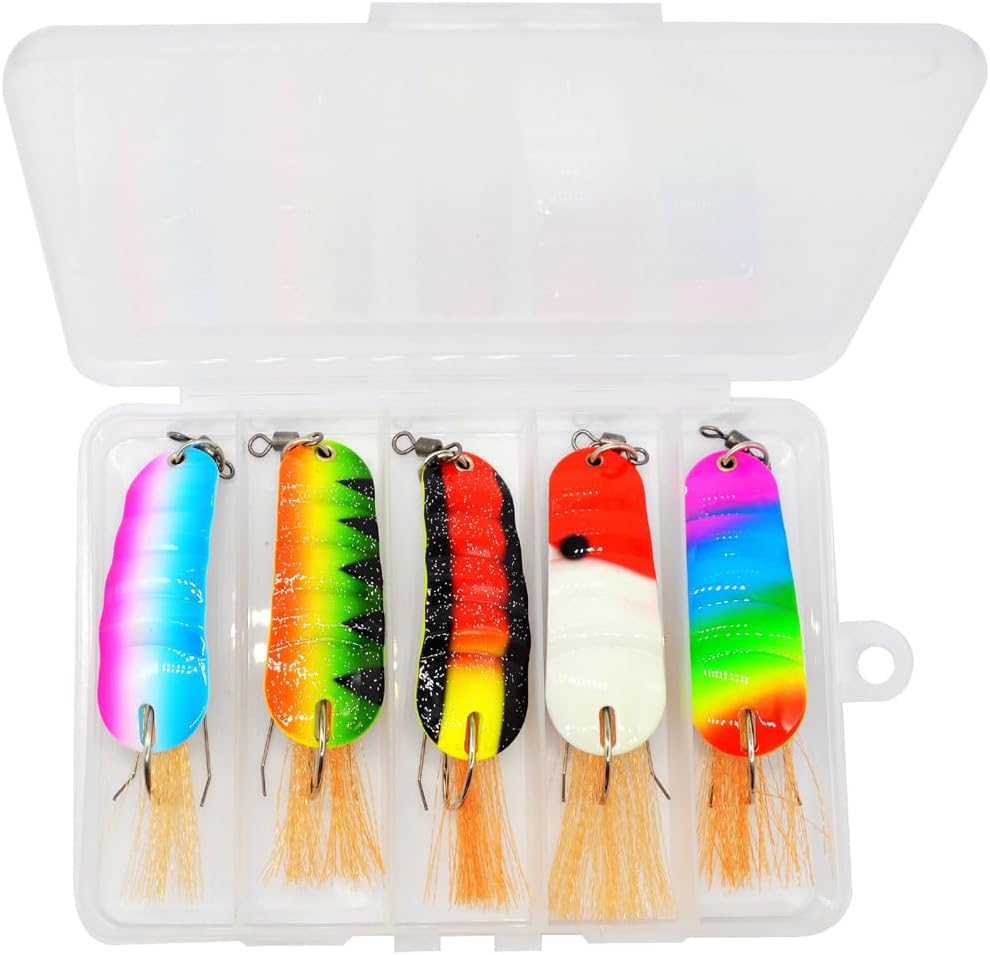 10pcs Fishing Lure Free Stuck Bottom Bend Hook Single Hooks Artificial Spoon Lures