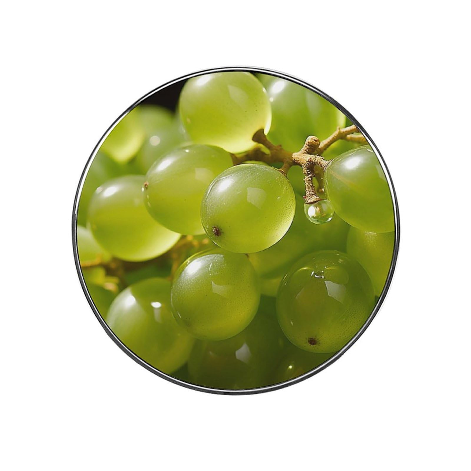 Fridge Magnets Waterproof Small Strong Magnets for Fridge Bunch of Green Grapes Refrigerator Magnets Kitchen Accessories Cute Decorative Magnets for Whiteboard Locker Office Home Decor