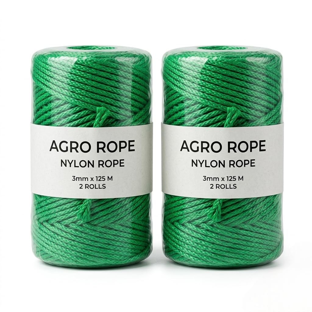 Green Nylon Rope - 120m, UV Protected -9