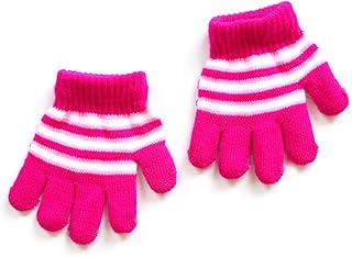 ニットミトンキッズウィンターグローブ幼児厚い居心地の良いウインドプルーフミトンユニセックスボーイガールフルフィン