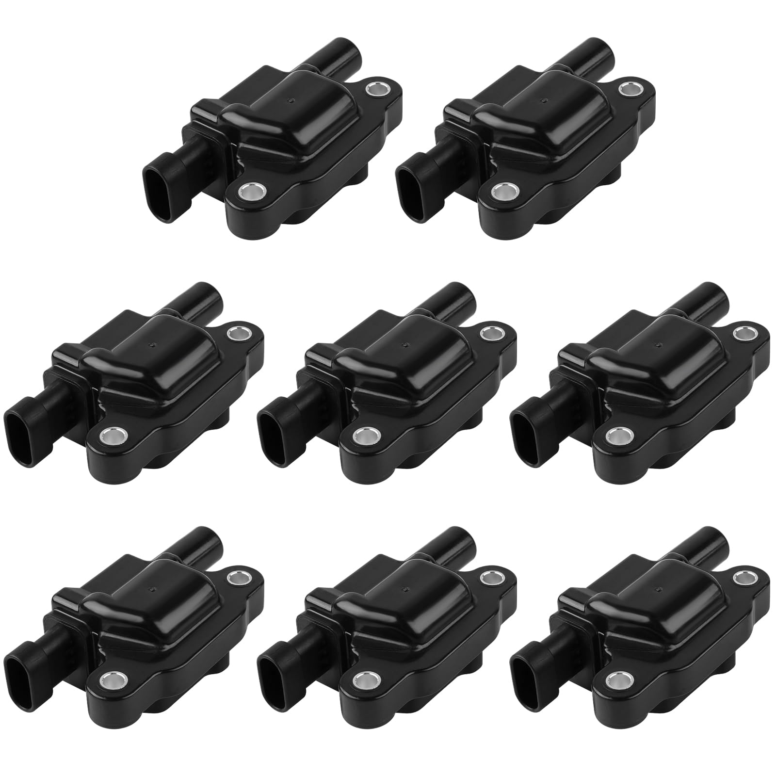8pcs Ignition Coil 12611424 Ignition Coil Pack Compatible with Chevy Cadillac GMC Pontiac 5.3L 6.0L V8 Engine G8 Grand Prix H3 Silverado Tahoe Yukon Impala - Replace # 12570616 D510C UF413