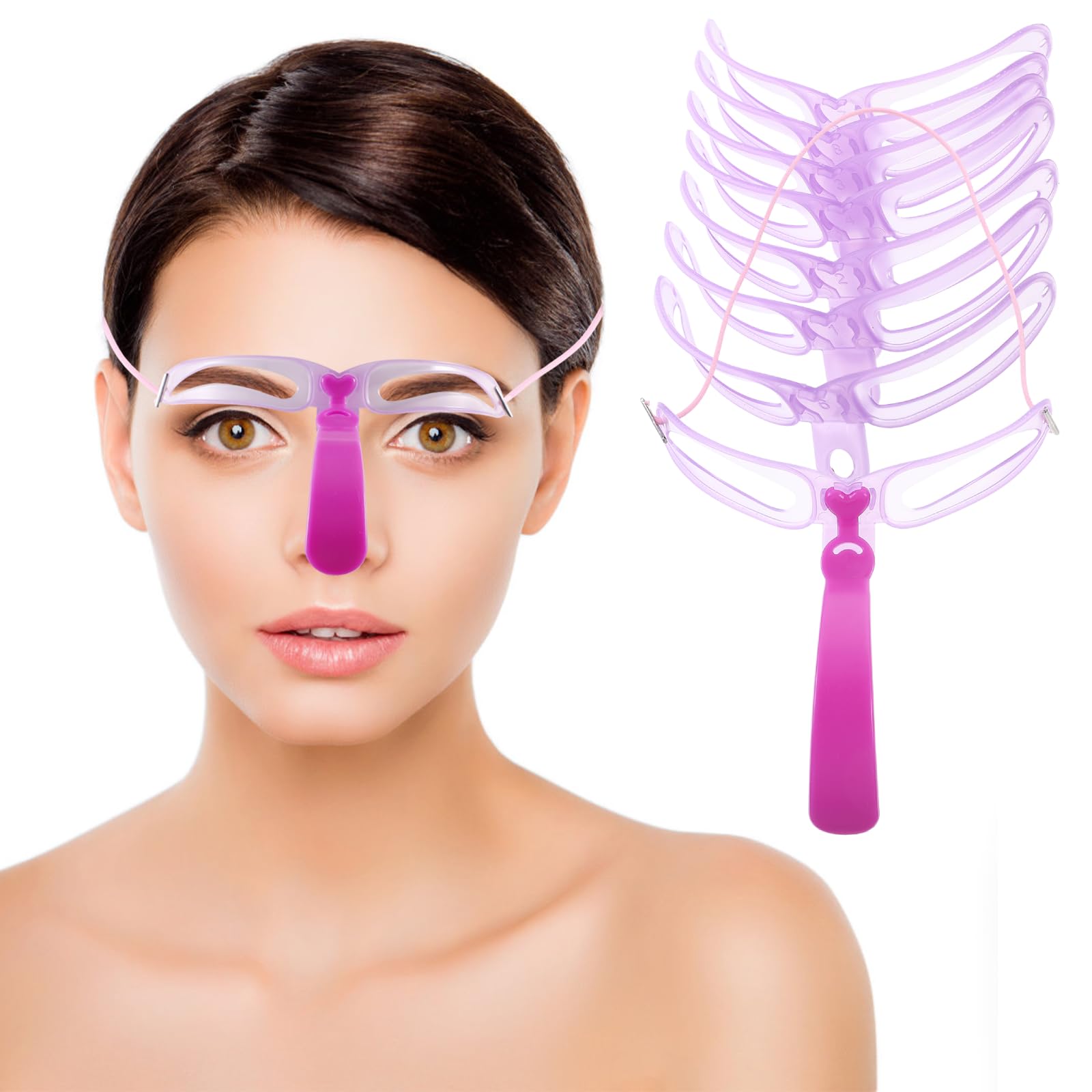 Pochoirs à sourcils tridimensionnels Ipetboom contre les tracés ratés, règle microblading femme