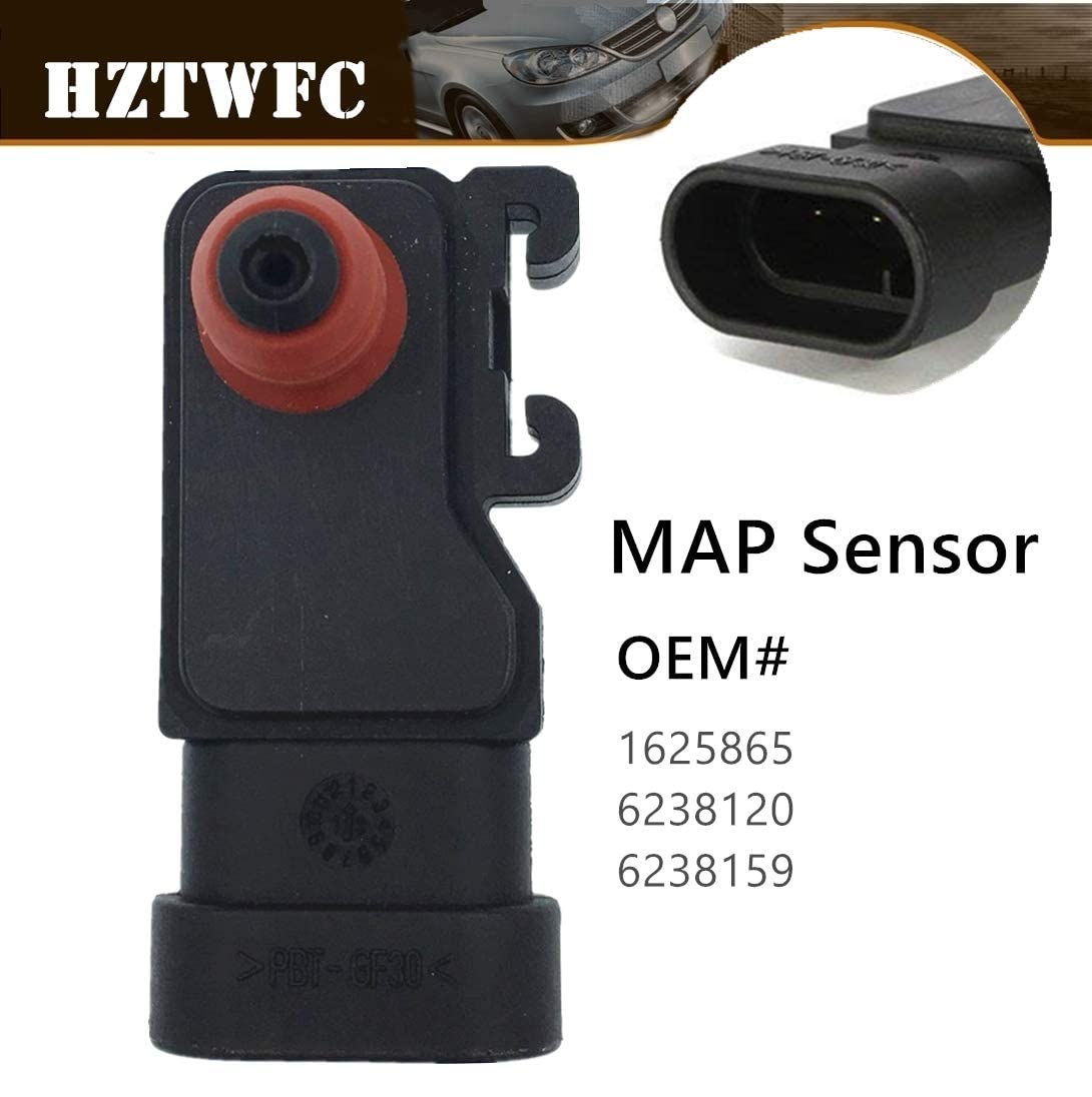 Sensor de mapa OEM # 16258659 6238120 6238159 Para OPEL VAUXHALL ASTRA G H COMBO FRONTERA MERIVA MONTEREY SIGNUM SPEEDSTER VECTRA C ZAFIRA