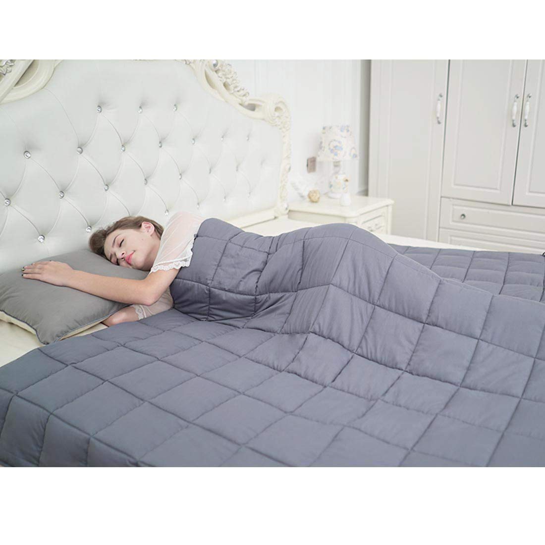 Buy CuteKing Cooling Weighted Blanket 60x80 Inches for Queen or Full