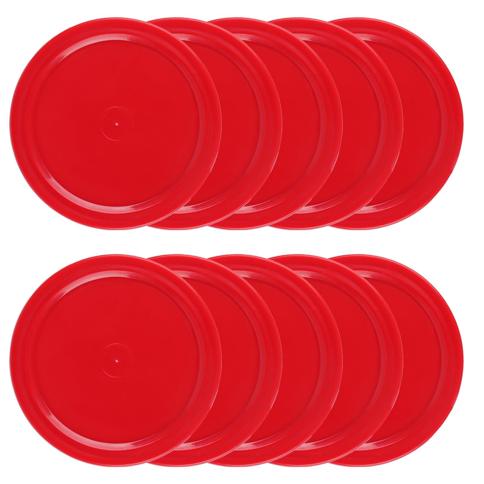 ZYWQ Air Hockey Set - 2 Air Hockey Pushers & 4 Pucks for Mini Tables, Red
