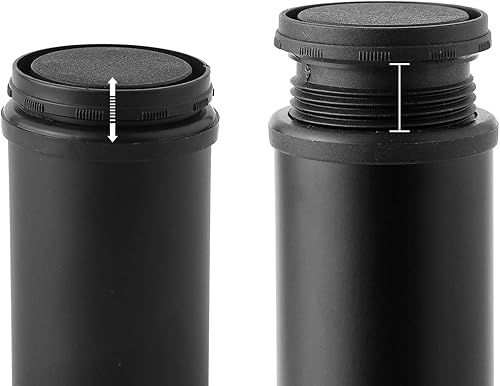 Miniatura 4 de Patas de metal ajustables para muebles de mesa de escritorio de 6 pulgadas, patas de repuesto para mesa de café, escritorio, etc., juego de 4 (negro)