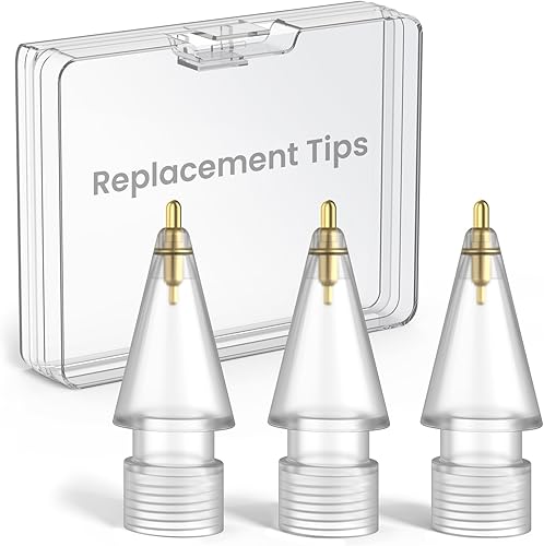 Delidigi Paquete de 3 puntas de repuesto compatibles con Apple Pencil Pro2 generación1 generaciónUSB C, accesorios de punta fina para iPencil