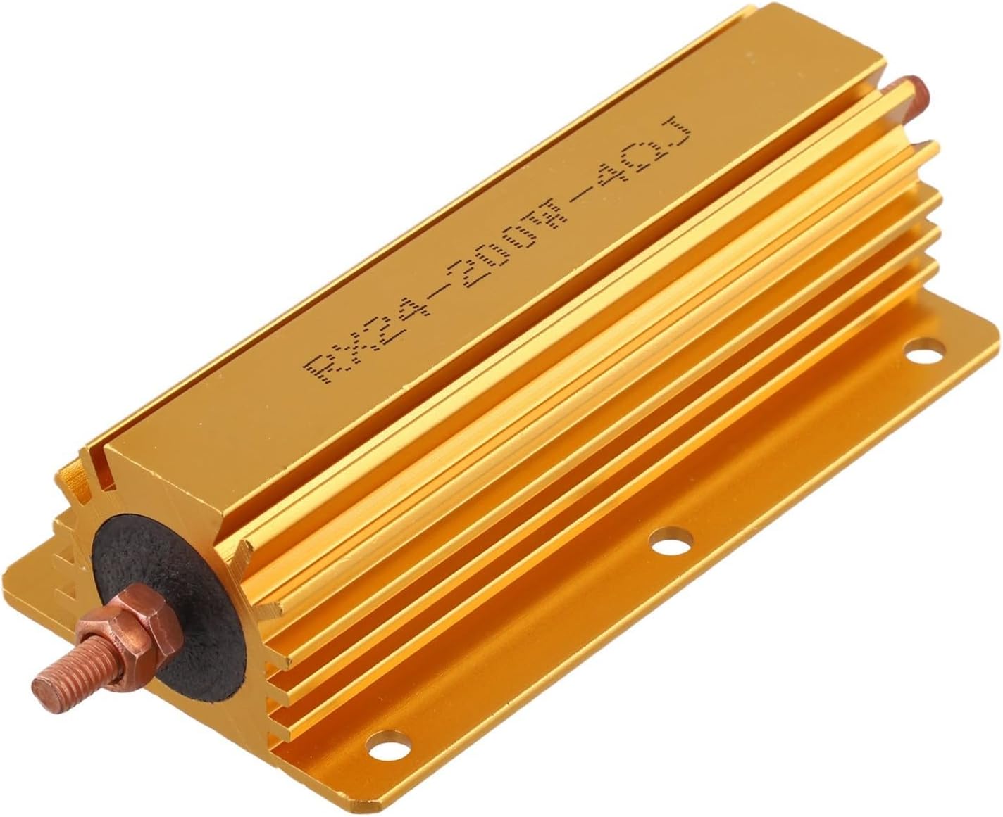 200W Metal Power Resistor 8 Ohm ±5 Percent Tolerance Aluminum Fixed Type With Mounting Holes Stable Suitable For Test Dummy Load Power Supply Sensor Stage Audio Industrial(4 Ohm 4R)