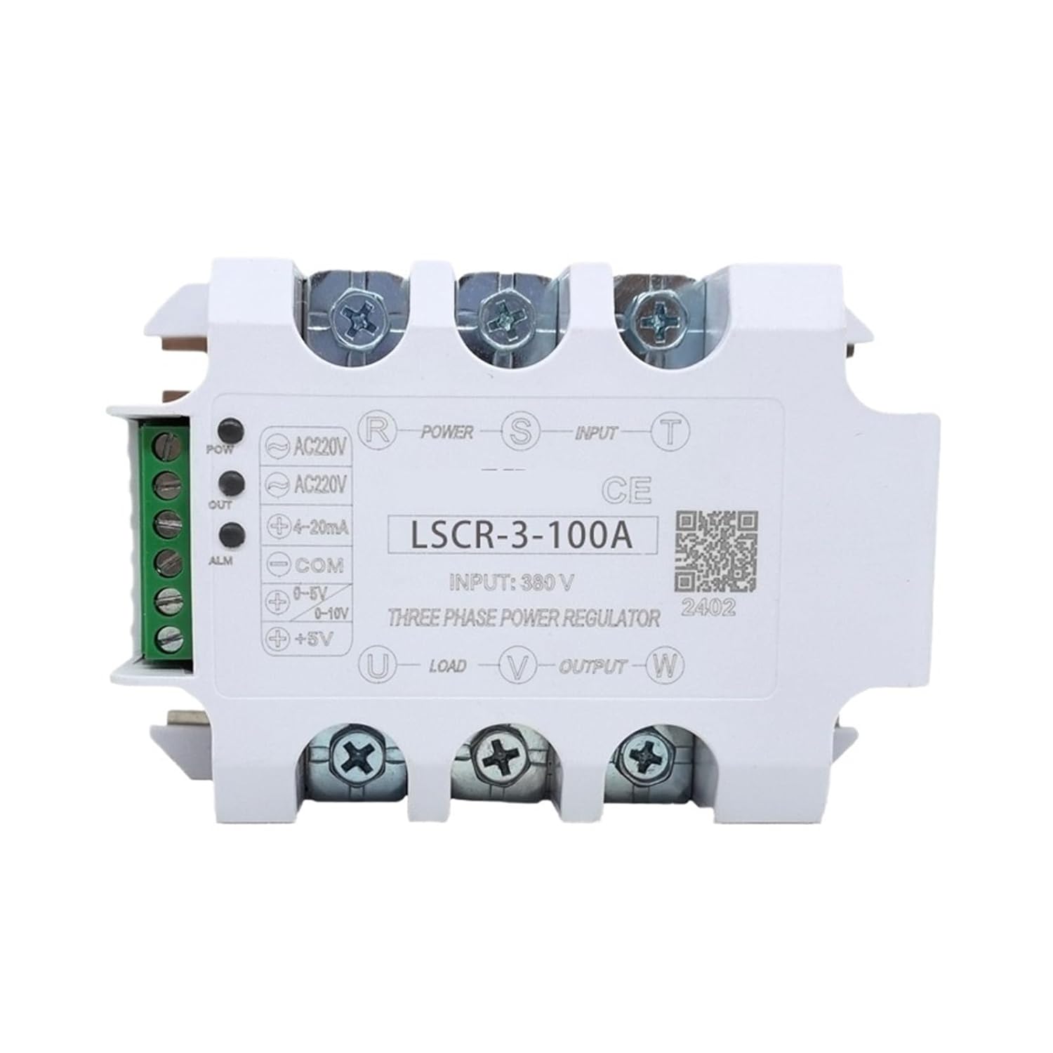 SCR-3-100A Three Phase Isolated 380V AC Voltage Regulating Module Thyristor Regulator