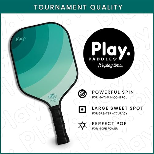 Miniatura 2 de Paleta de pickleball - Raqueta de pickleball aprobada por USAPA Núcleo compuesto de fibra de carbono y polímero de panal Superficie Hyper-Grip con