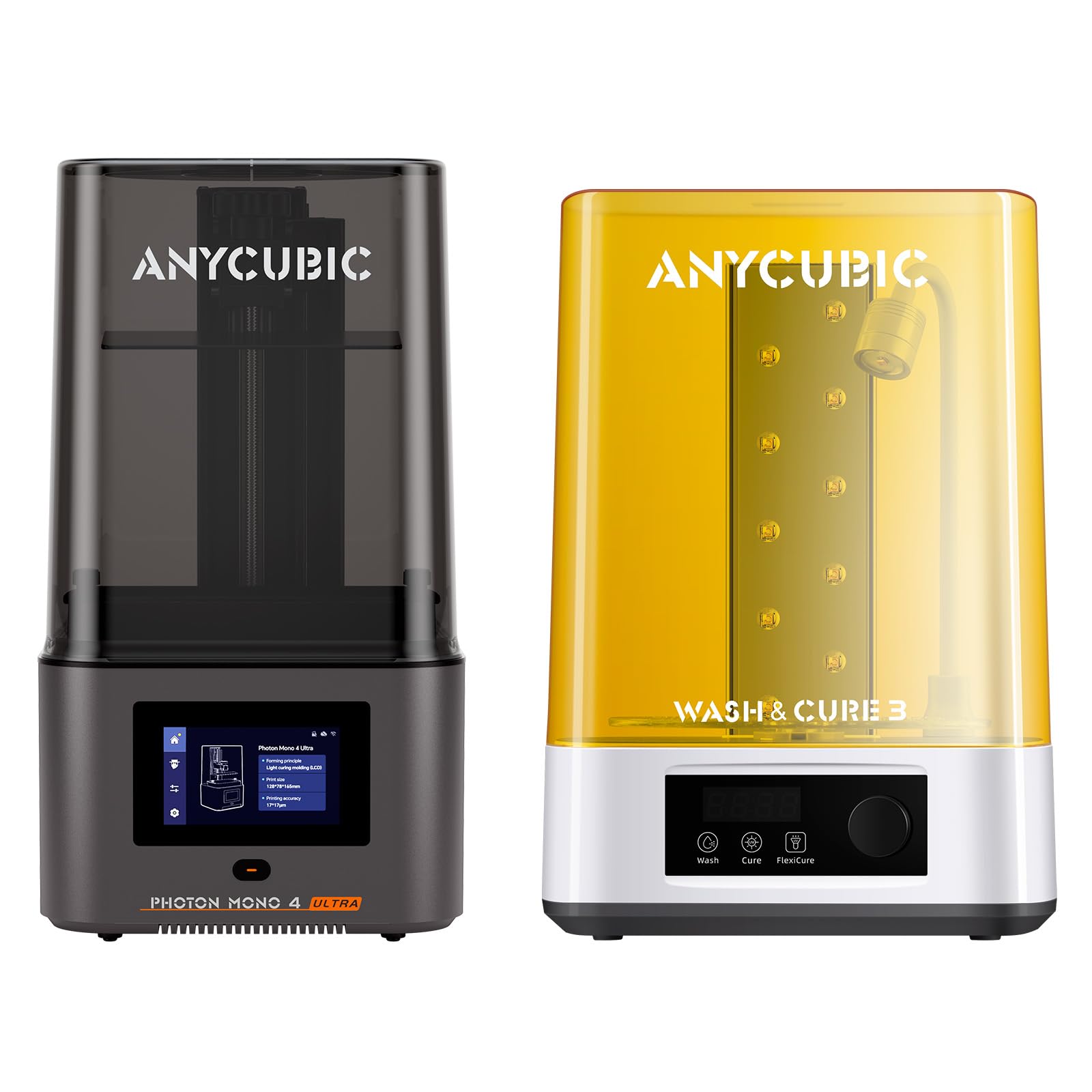 Photon Mono 4 Ultra and Wash & Cure 3.0, Resin 3D Printer Bundles