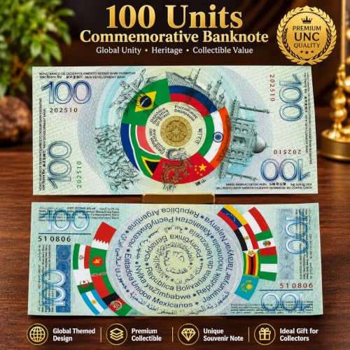 Image of BRICS 2025 Summit Commemorative 100 Units Fantasy Note | Souvenir Collectible Note | Global Unique Design | Premium UNC