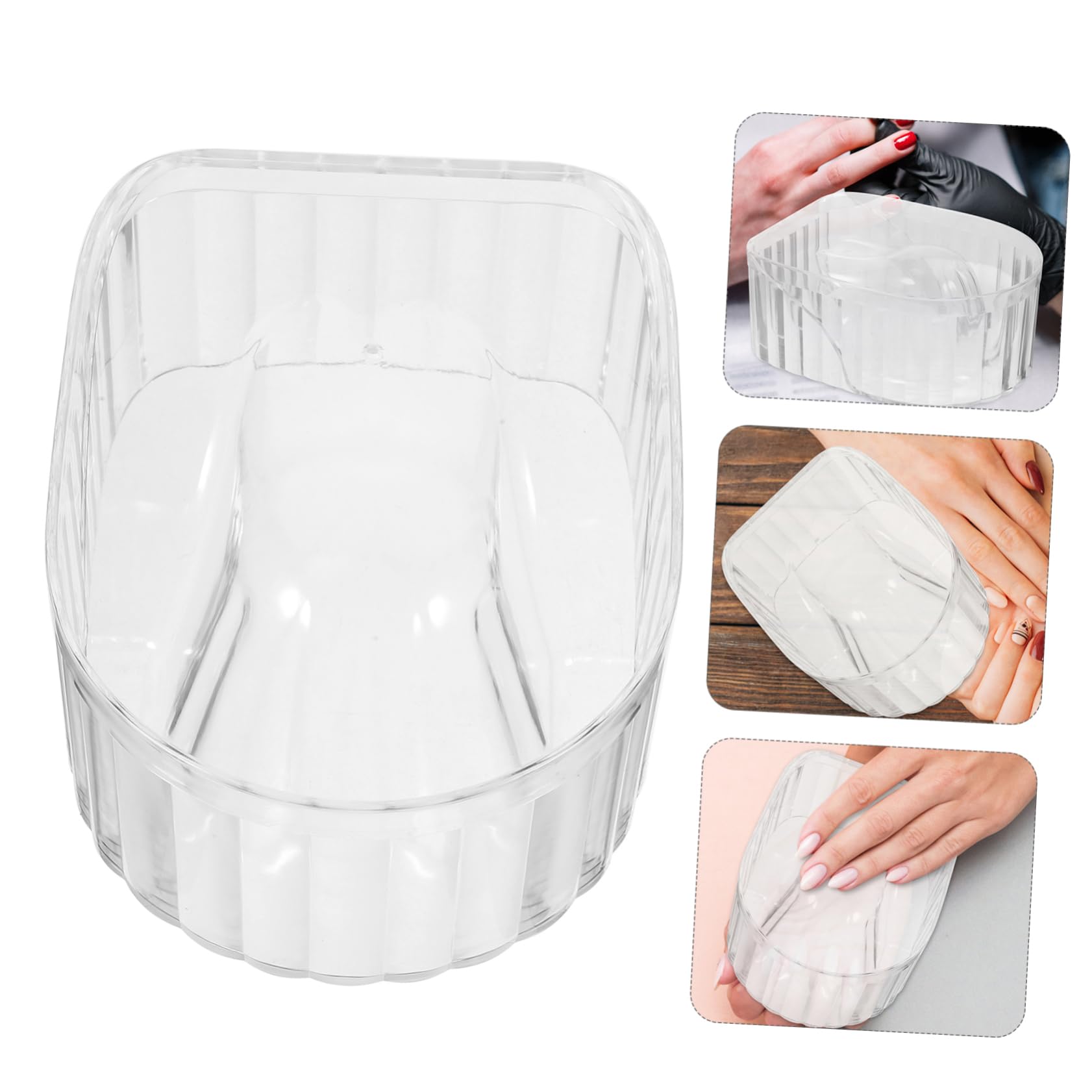 HAPINARY 2pcs Nail Soak Bowl Set Manicure Supplies for Nail Art Remover Soaking Bowl for Home Salon