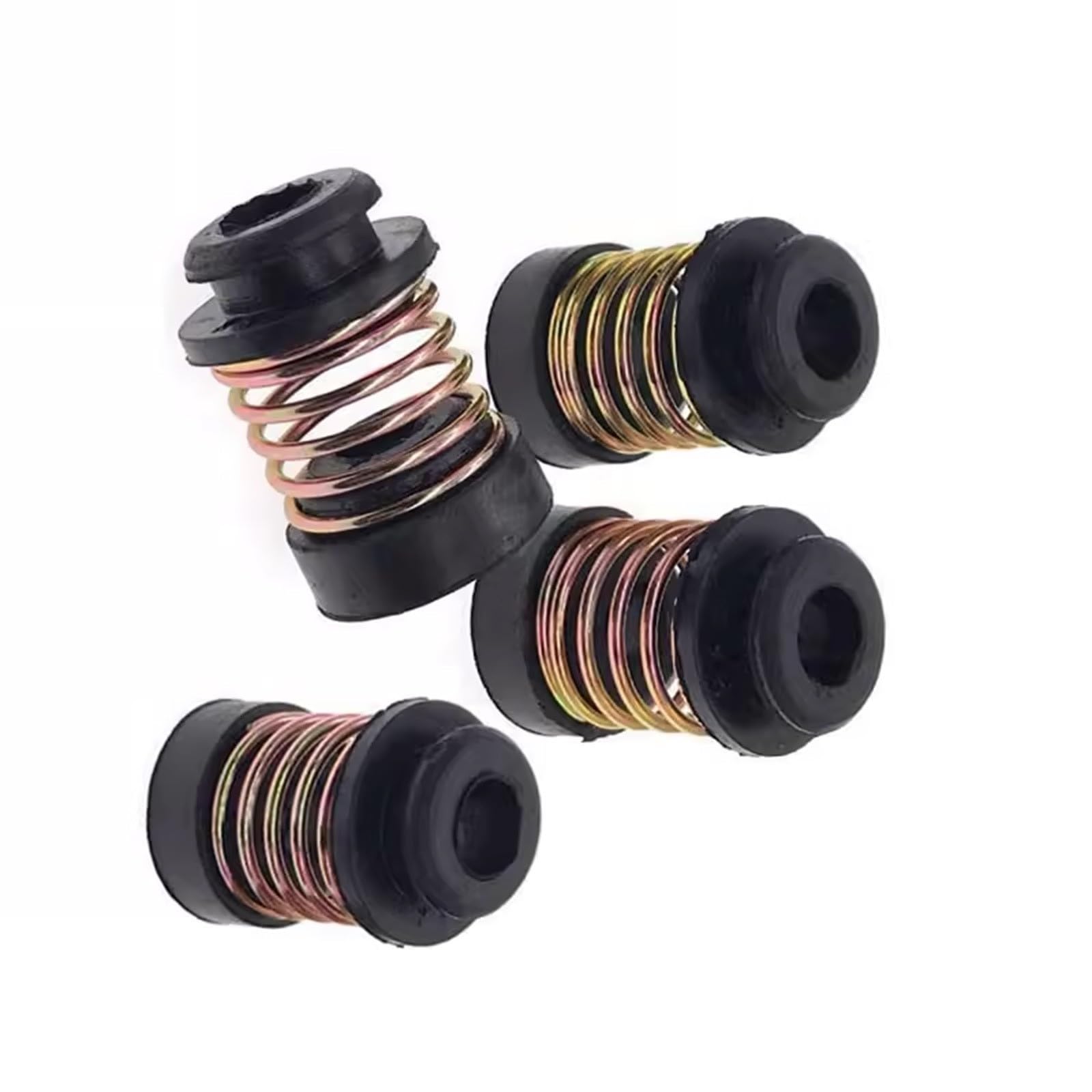 Msioytog Multicolor 4 Pieces Metal Base Movement Control Pads For Refrigerator Compressor Extended Life Anti Slip Motion Absorption Refrigerator Compressor Anti Motion Pads Strong Rubber Feet
