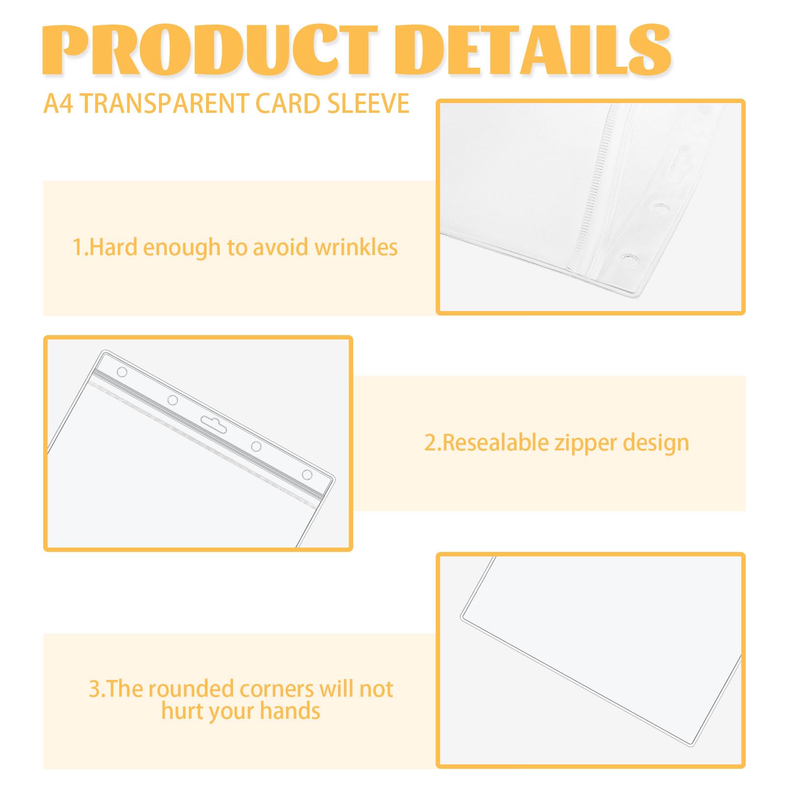 Modixun Heavy Duty A4 Wallets Sheet Protectors - Image 3