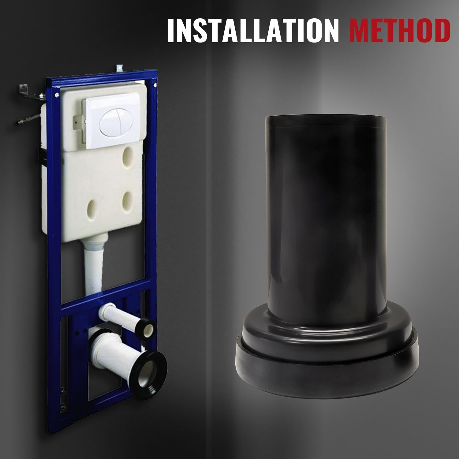 HDPE Anschluss-Set für Geberit Wand-WC | Wand-WC Montageset