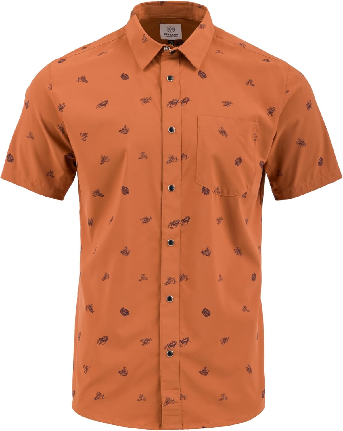 Flylow Men's Anderson Shirt - Plaid Button-Up Short-Sleeve Shirt for Casual Wear, Hiking, Biking, & Climbing