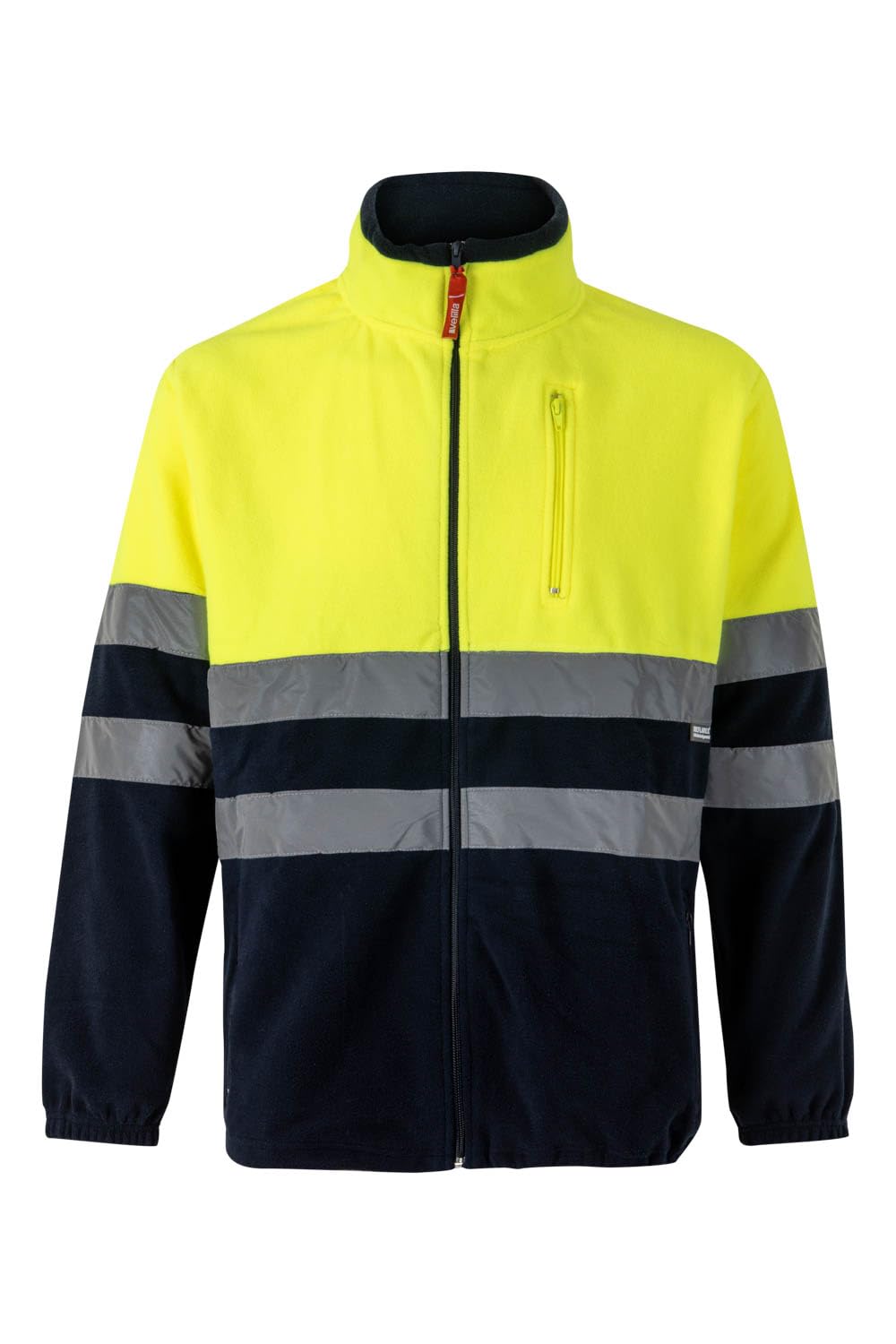 VELILLA 183 Chaqueta polar bicolor alta visibilidad amarillo flúor/verde talla L