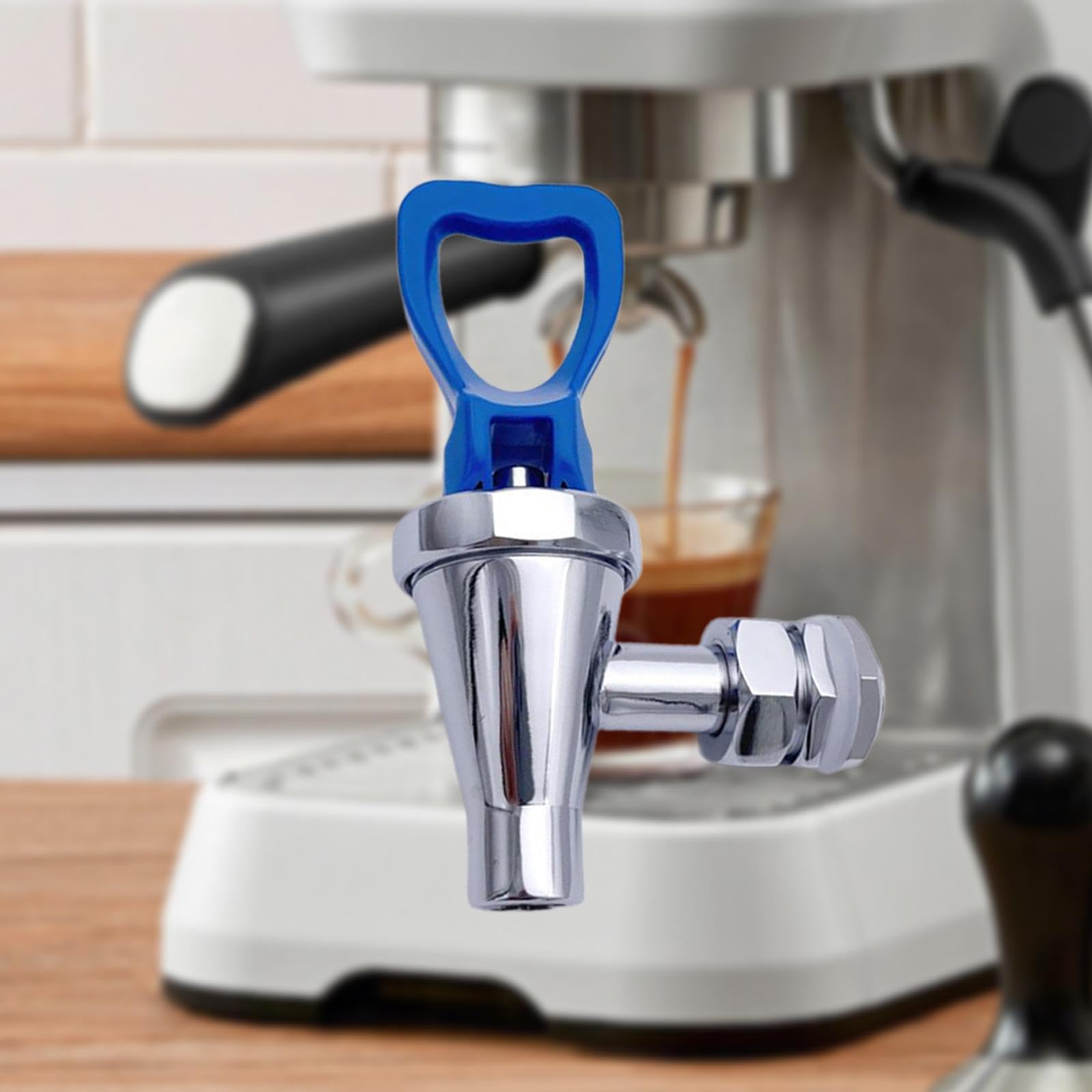 KESOTO Grifo para Bebidas Calientes de Café Dispensador de Jarra de Agua Fría Y Caliente Repuesto de Latón Flujo Ajustable Apto para Restaurante Bar, Azul, tal como se describe