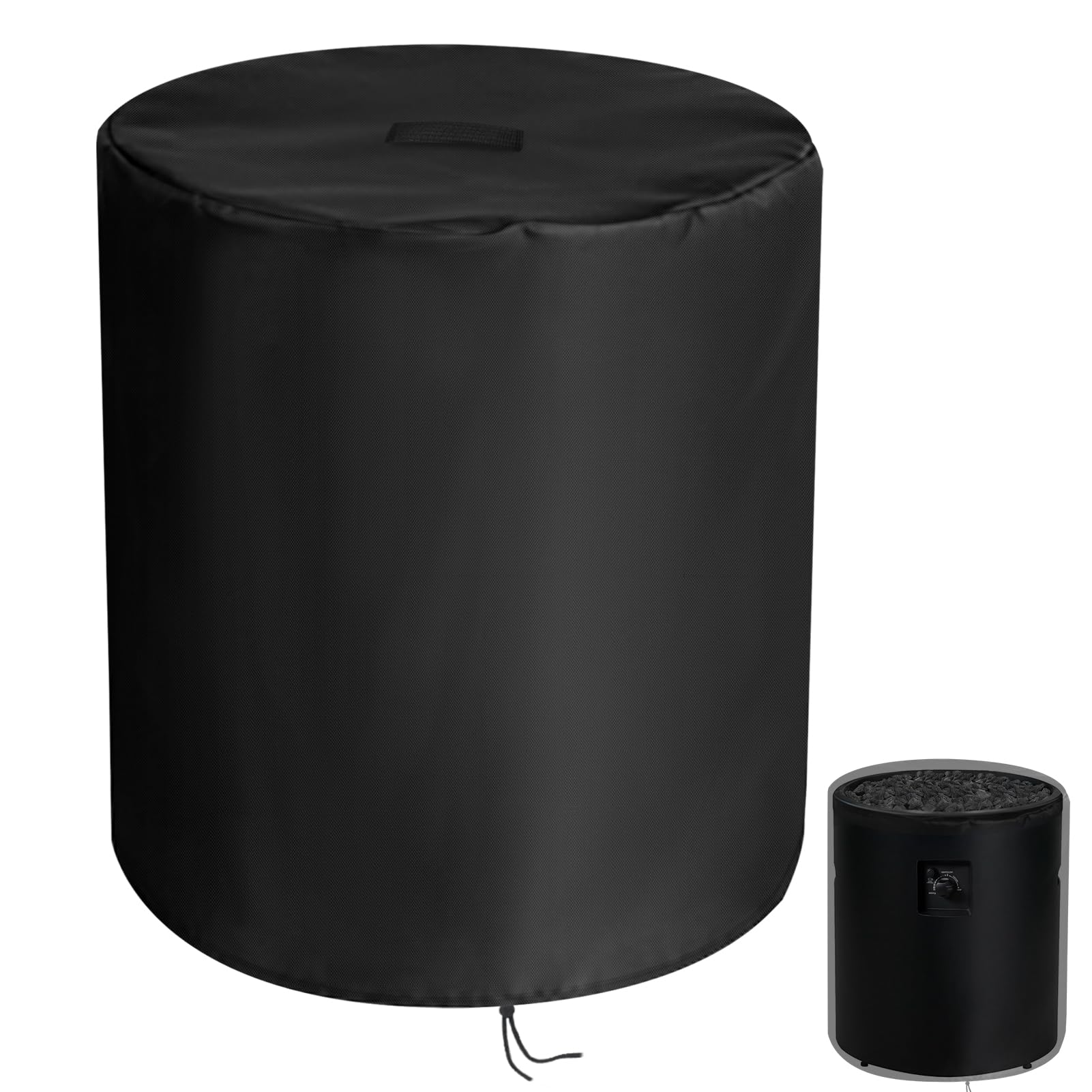 Photo 1 of Yunzuiyue 24 Inch Round Fire Pit Cover - Black