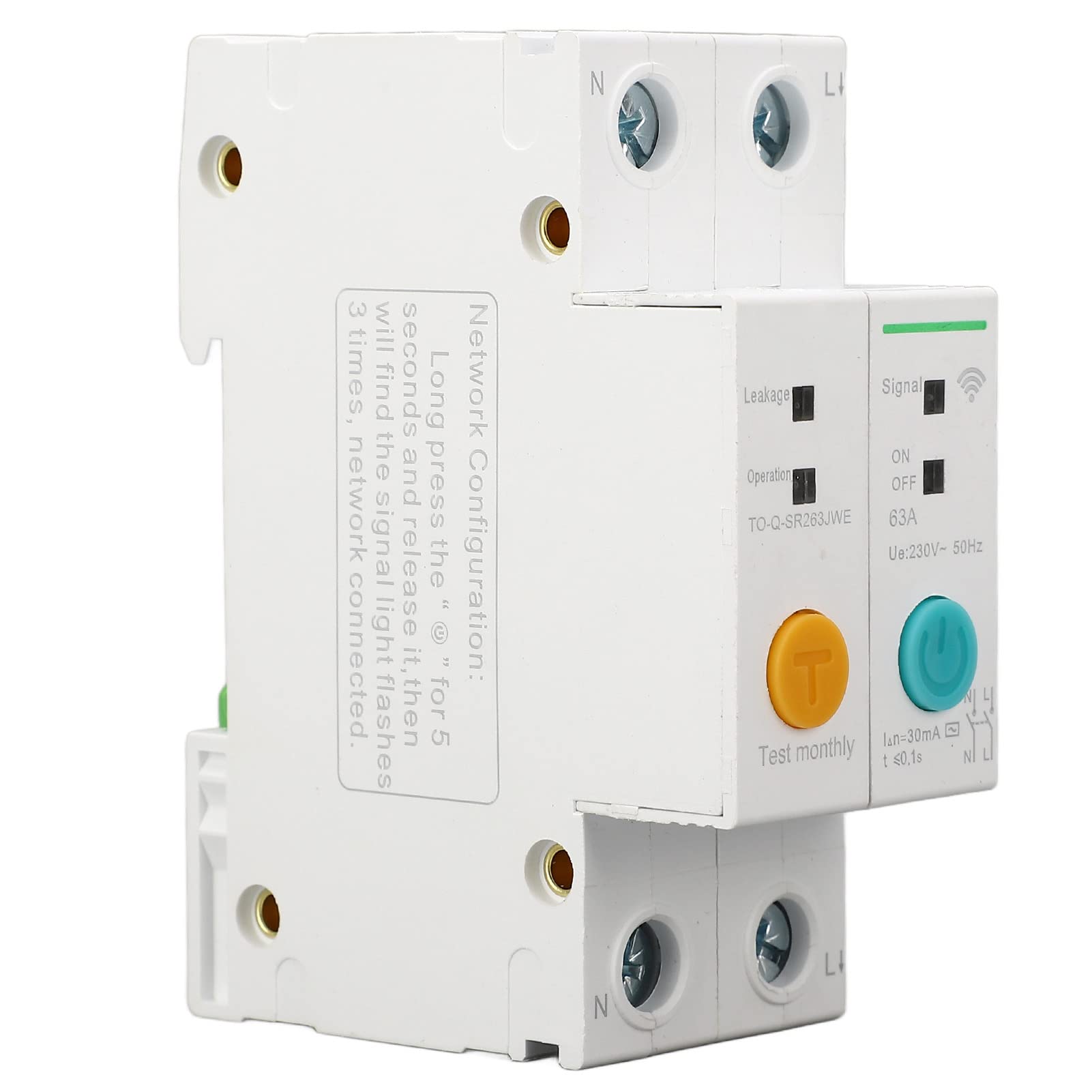 Interruptor Automático WiFi 2P 63A CA 230V Control Remoto con
