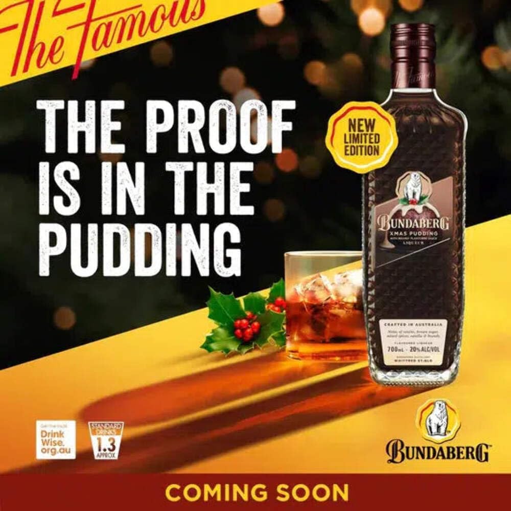 Bundaberg Christmas Pudding Rum Liqueur 700 ml : Amazon.com.au