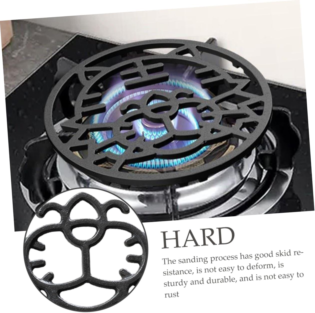 Cast Iron Stove Pot Stand for Gas Stove Pan, Kitchen Wok Rack