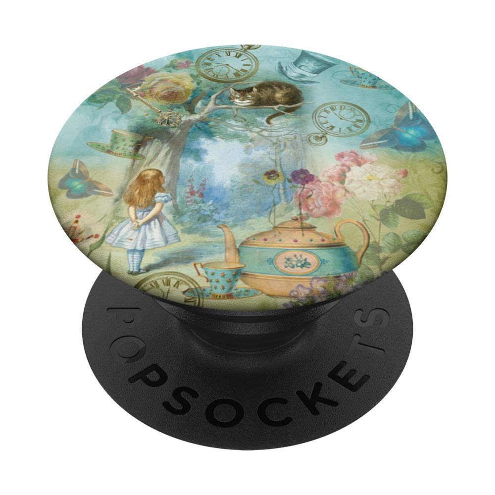 Alice In Wonderland Collage PopSockets PopGrip: Swappable Grip for Phones & Tablets