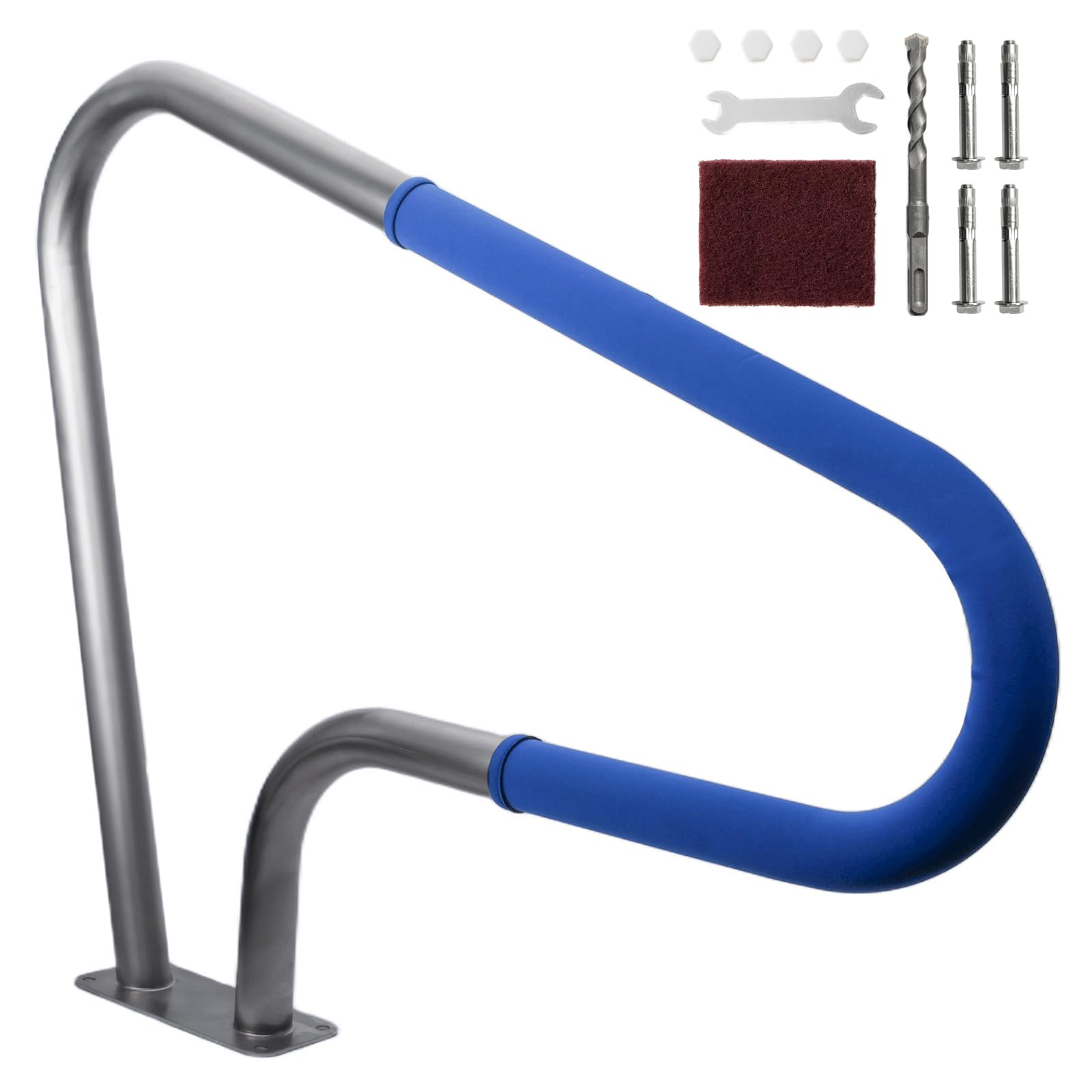 316 Stainless Steel Pool Handrails &amp; Railings for Inground/Above Ground Pools | Saltwater-Resistant, Safety Steps, Brackets &amp; Accessories | Durable Weatherproof Design