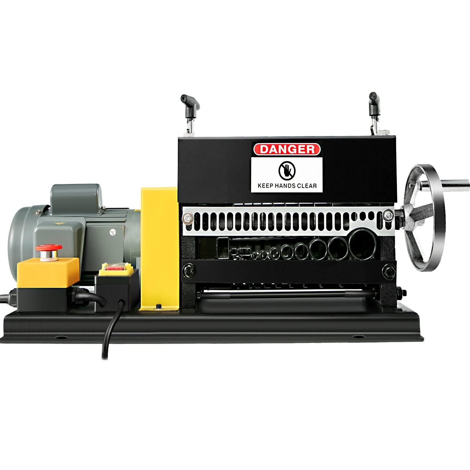 Maszyna do usuwania izolacji, 400W elektryczna maszyna do ściągania izolacji 1.5-38mm przenośna stołowa automatyczna striptizerka 1400 obr./min 10 kanałów do okrągłego płaskiego kabla