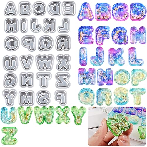 26 Pack Letter Candle Molds - Alphabet & Clay Molds