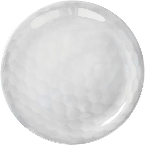 Miniatura 2 de UP UPware - Platos redondos de melamina con bola de golf, platos pequeños para servir, para aperitivos, aperitivos y guarniciones, blanco, 6