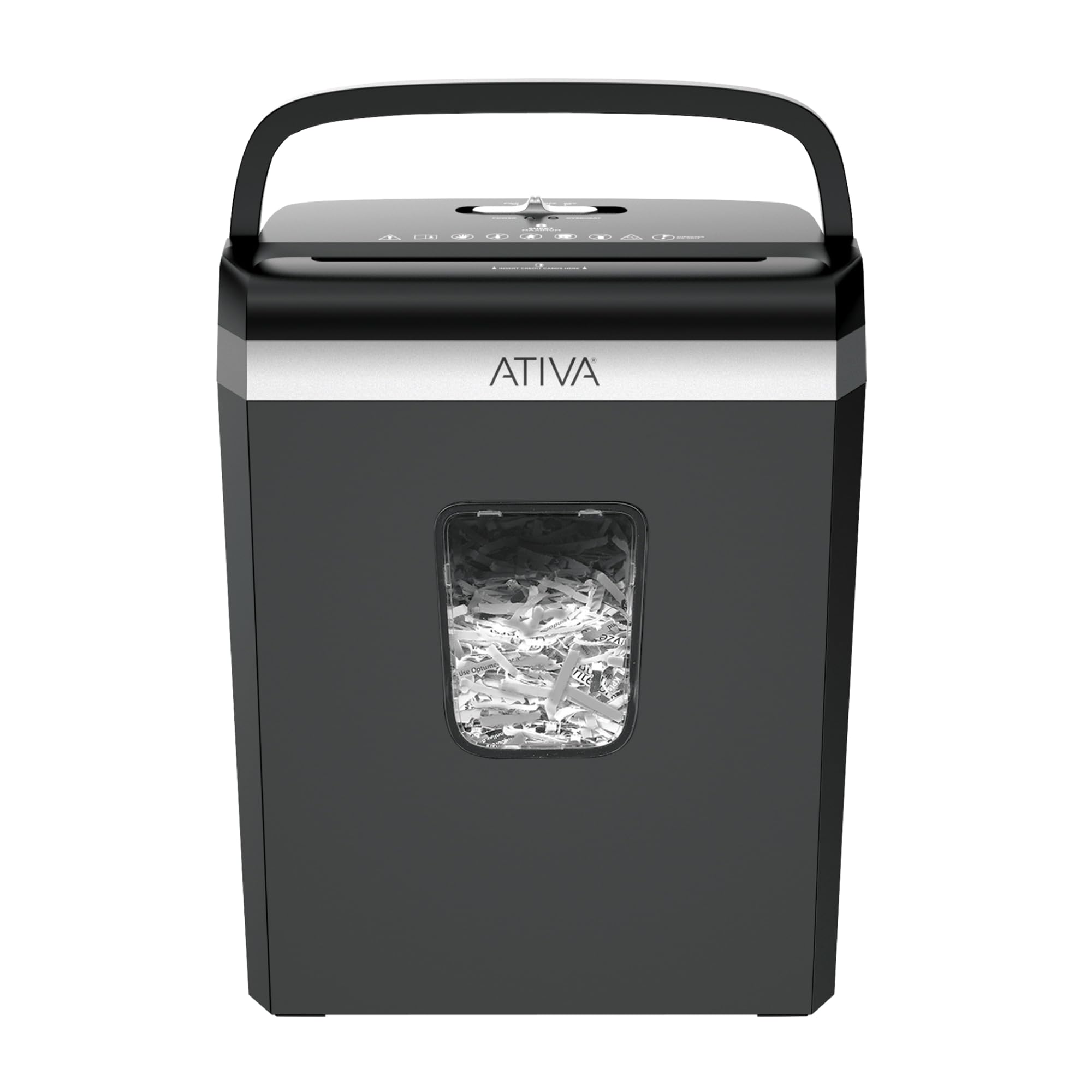 Ativa® 8-Sheet Cross-Cut Shredder, A08CC23