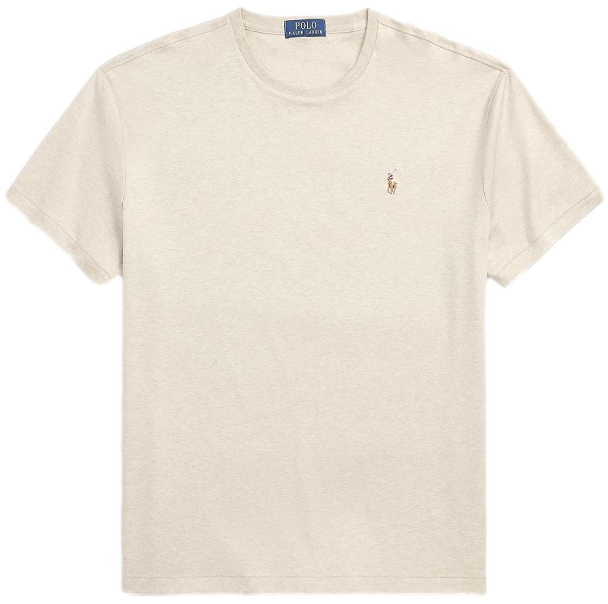 Polo Ralph Lauren Men's Rl Dune Tan Multi-Colored Pony. Jersey Cotton Crew Neck T-Shirt, Xl