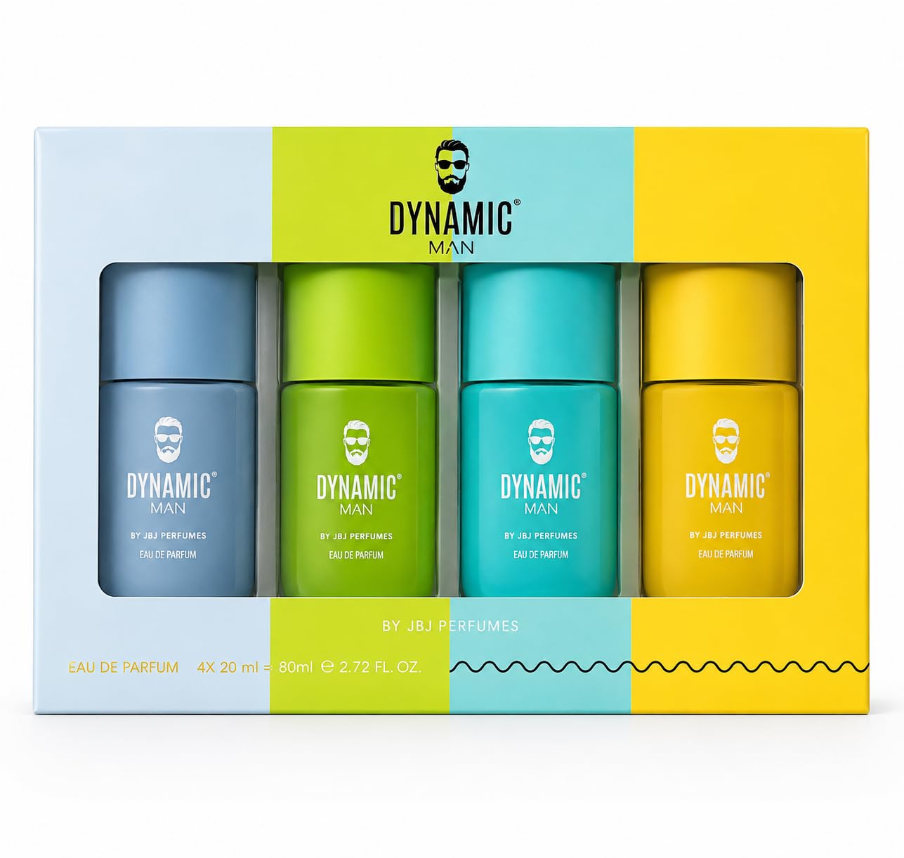 Dynamic Man Eau De Parfum Gift Set by JBJ Perfumes (4x20ml) Long Lasting Perfume for Men | Mens Perfum Combo Pack | Mini Travel Fragrance Set | Gift for Men-image-28