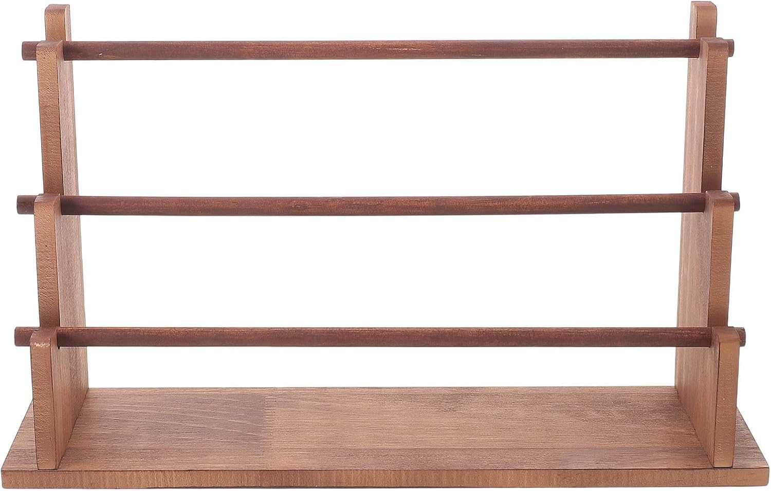 Wood 3 Tier Ribbon Storage Rack Organizer for Home Boutique