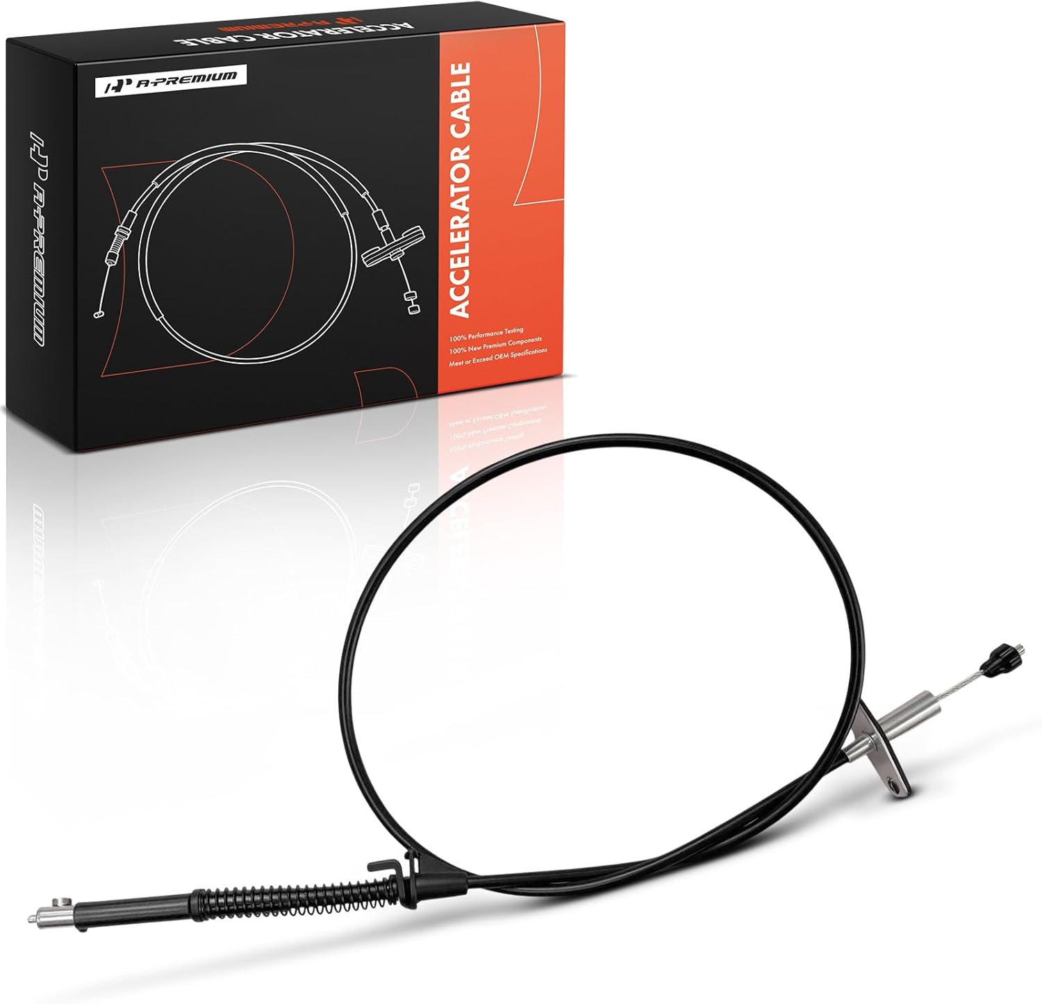 A-Premium 42.2 inch Carburetor Accelerator Cable Compatible with Ford F-150 1984-1990, F-250 F-350 1983-1990, Ranger 1987-1988, Bronco 1985-1990, E-350 Econoline, E-350 Econoline Club Wagon