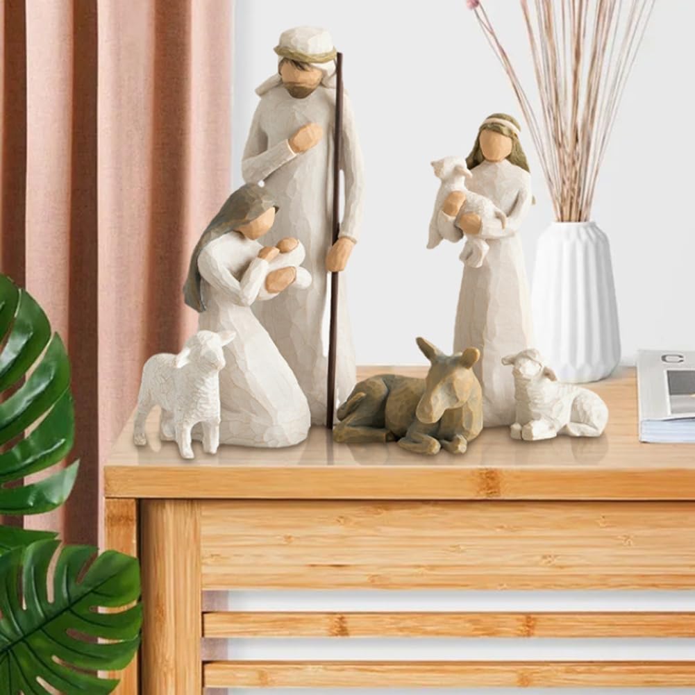 Statuette Lumineuse De L'Enfant Jésus - Résine, éclairage Intégré - Décoration Crèche Noël, église - 19,5 Cm