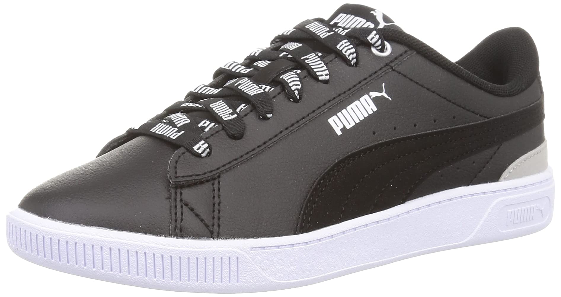 PUMAWomens Vikky v3 Logomania Puma Black-Puma Black-Puma White-Puma White Sneaker- 3 UK (38302502)