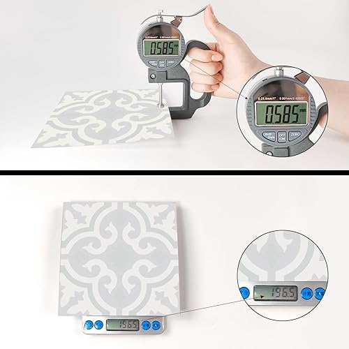 Miniatura 6 de 12 calcomanías decorativas para azulejos para decoración de pared, 6 x 6 pulgadas, para bañococina, simplemente despegar y pegar para muebles,