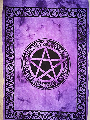 AVA Collections Tapisserie murale Mandala Boho Hippie Violet 101,6 x 76,2 cm (l'étoile) Cover