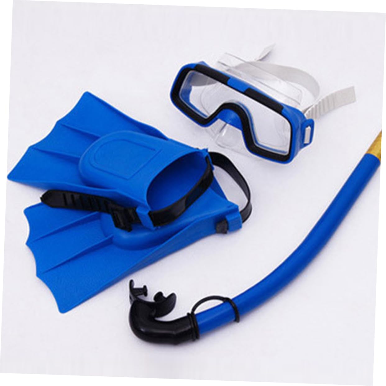 Set Snorkeling Ragazzi Maschera Sub Occhialini e Pinne Compatte per Ragazzi da Spiaggia e Snorkeling