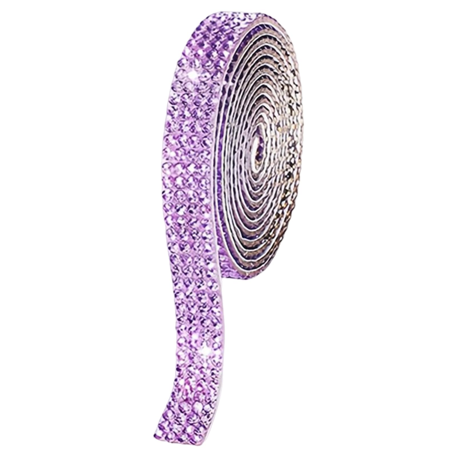 YWLUUOO Rhinestones Ribbons 1Yard Long Adhesive Rhinestones Ribbon 9mm Sparkling Sticker for Wedding Decorations Embellishment