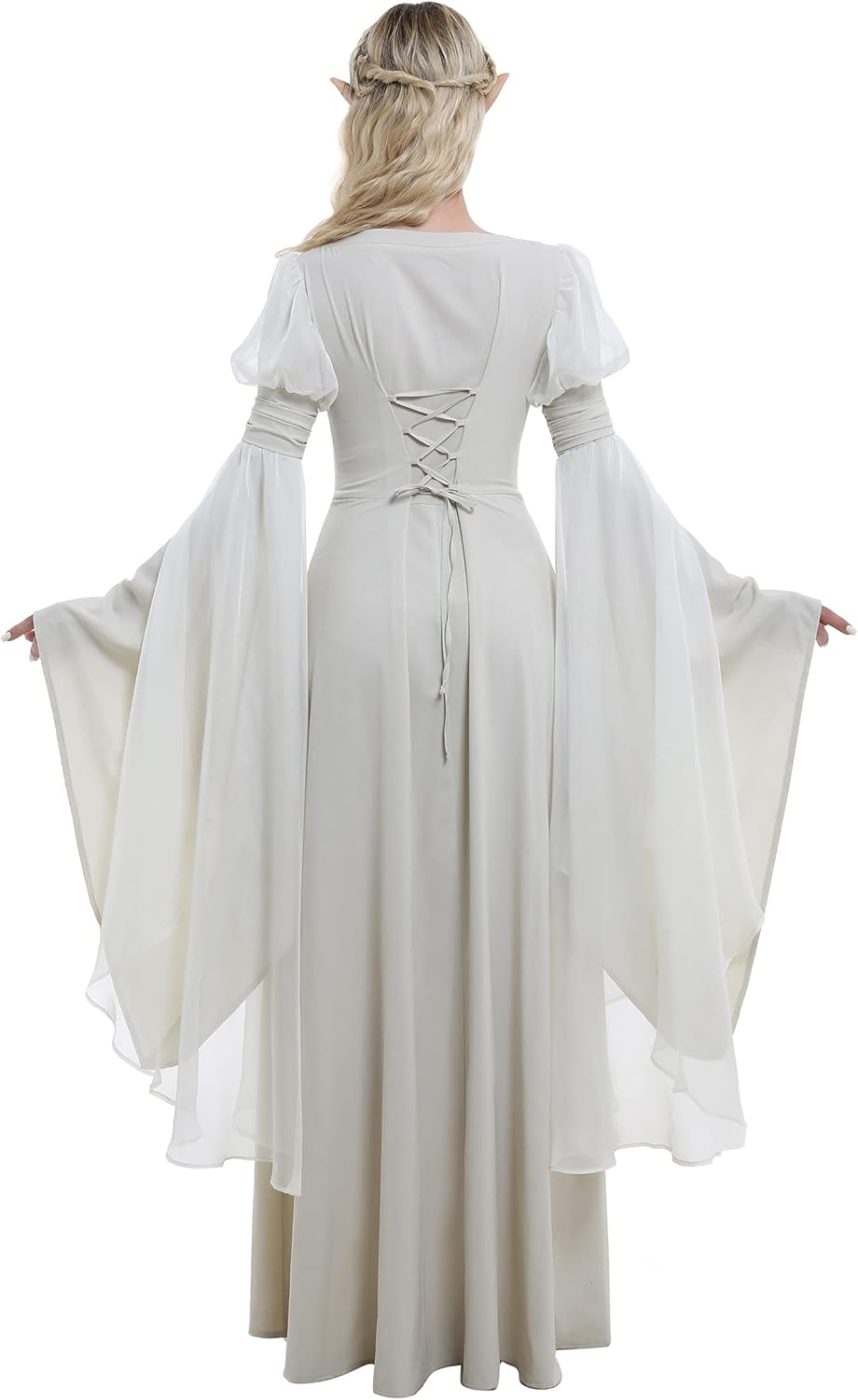 Women Renaissance Dress Bell Sleeves Medieval Dress Fairy Dress Fantasy Retro Medieval Costume - Image 2