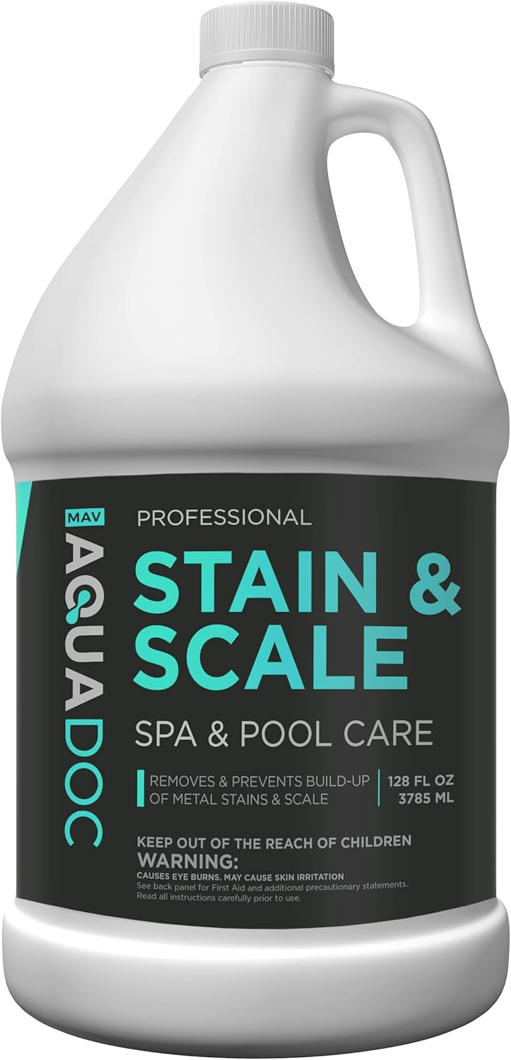 Spa Stain and Scale Control for Hot Tubs, Scale Metal and