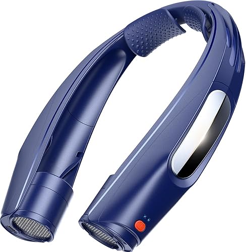 Miniatura 12 de ZEEFO Ventilador de cuello portátil, ventilador personal manos libres, funciona con batería de 6000 mAh, ventilador recargable USB con 6 velocidades
