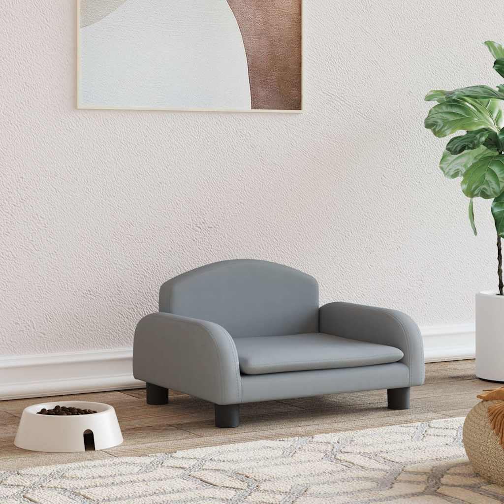 Cama para perro, color gris claro, 50 x 40 x 30 cm