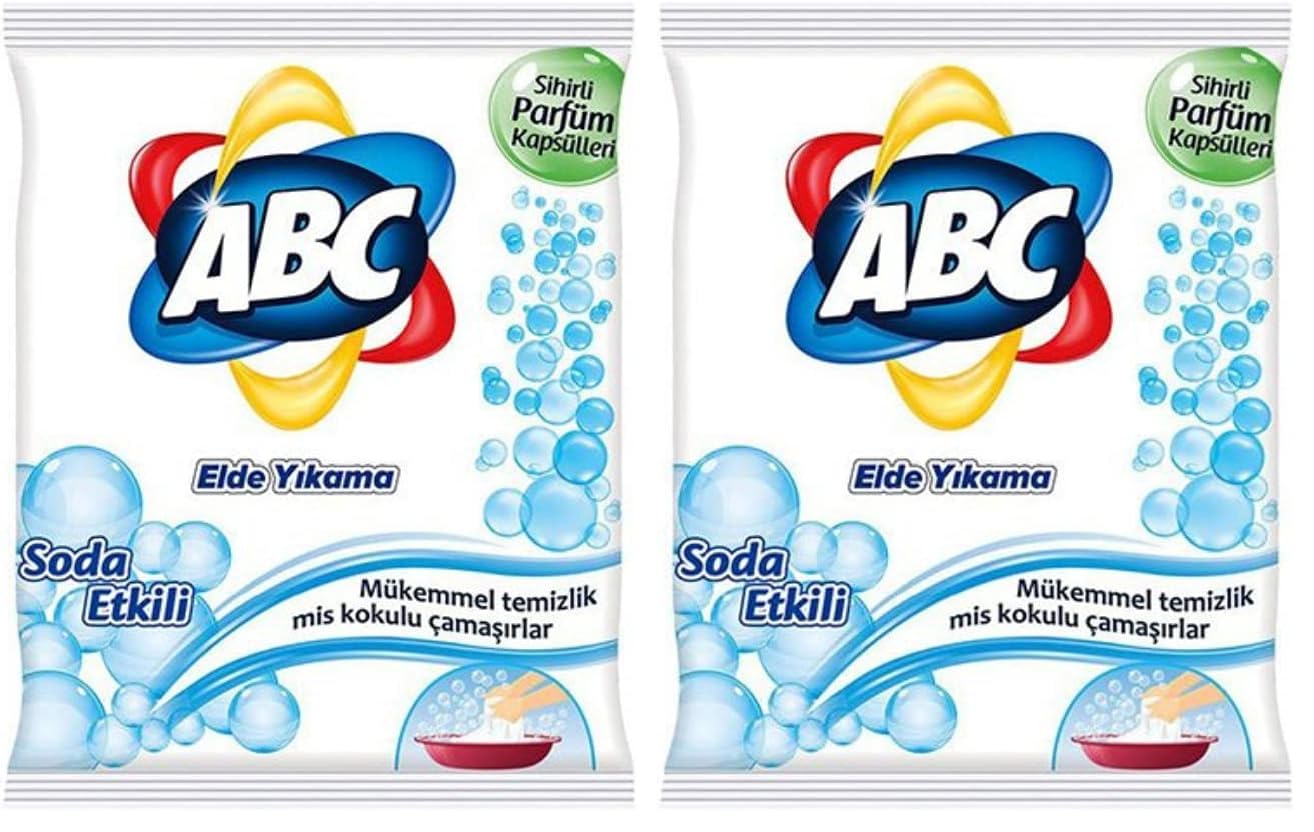 ABC Toz Deterjan 600 gr Soda Etkili Sade 2li paket